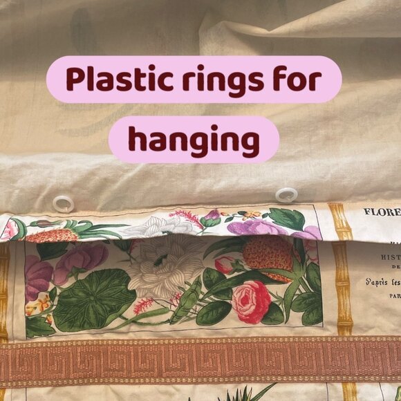 Botanical Print "FLORE PITTORESQUE" "PARIS 1833" Custom Shower Curtain 78" X 42" - Picture 3 of 7